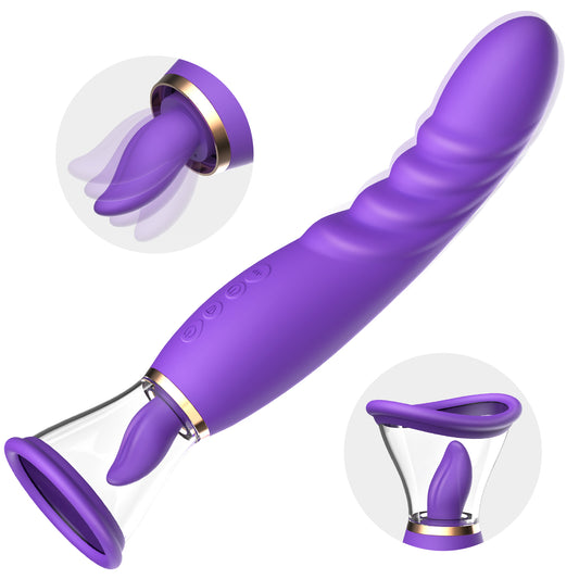 Areskey 3 in 1 G spot Vibrator,Tongue Oral Vibrating Adult Sex Toys for Women