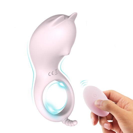 Areskey 2 in 1 Vibrator Penis Ring,Wireless Remote Control Penis Ring Vibrator with 9 Modes,Sex Toy for Male or Couples